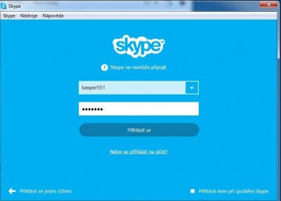 Skype Problém s přihlašením.jpg