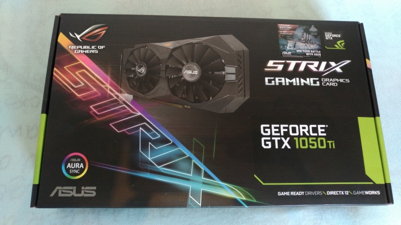 Asus RPG GTX 1050Ti OC 4Gb Gaming Krabice