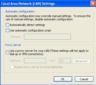 IExplorer -) Tools-) Internet options -) connection -) LAN settings.jpg
